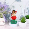 Solar Hawaiian Dance Figure Car Dashboard Toy Lovely with Solar Panel Shaking Head Doll Dancing