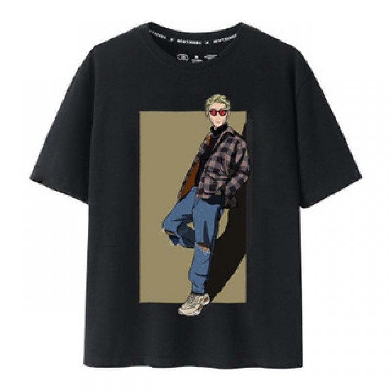 Jujutsu Kaisen Summer Men's Retro Temperament T-Shirt Simple Printed Ryomen Sukuna Short Sleeve T Shirts Outdoor Fitness Breathable T Shirt Tops