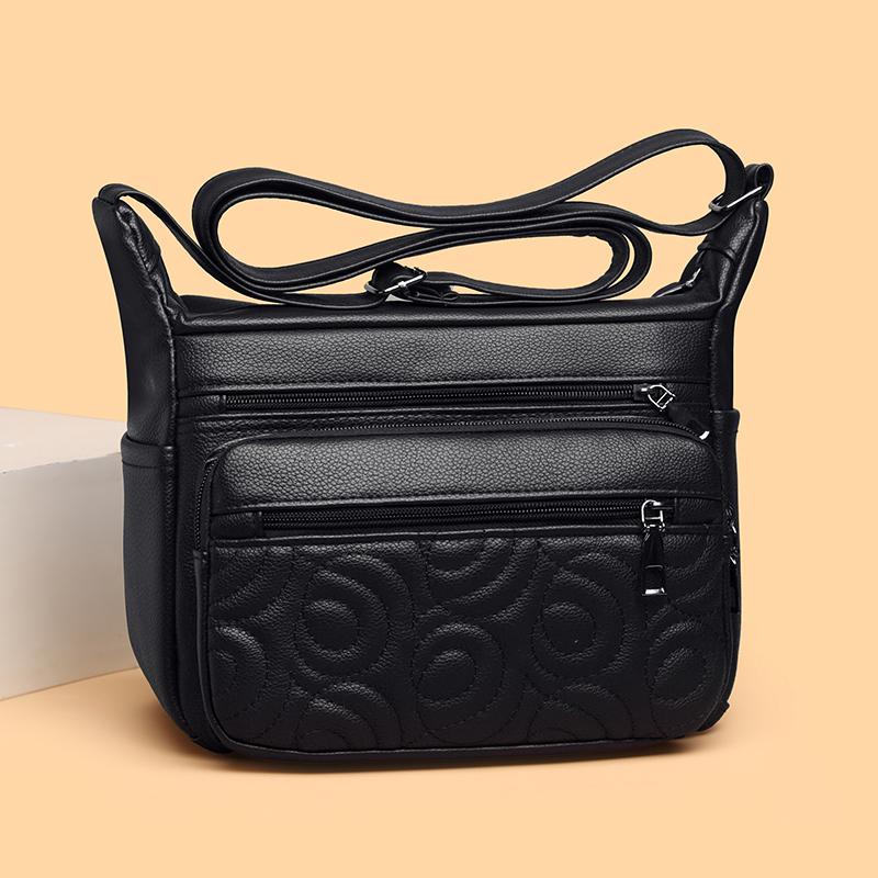 Women's Shoulder Bag Mother Bag Crossbody Multi-Layer Bag Small Square Bag Mobile Phone Bag