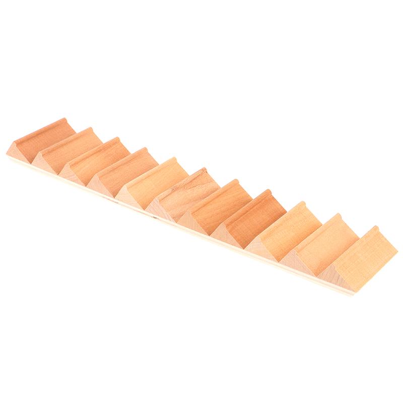 1/12 Domeček pro panenky Miniaturní Dřevěné 11-Schodové Schodiště Bez Zábradlí DIY Příslušenství