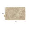 OKA Dry Good D Nature Bath Mat 36cm x 55cm Beige (Absorbent Quick-Dry Washable Non-Slip)