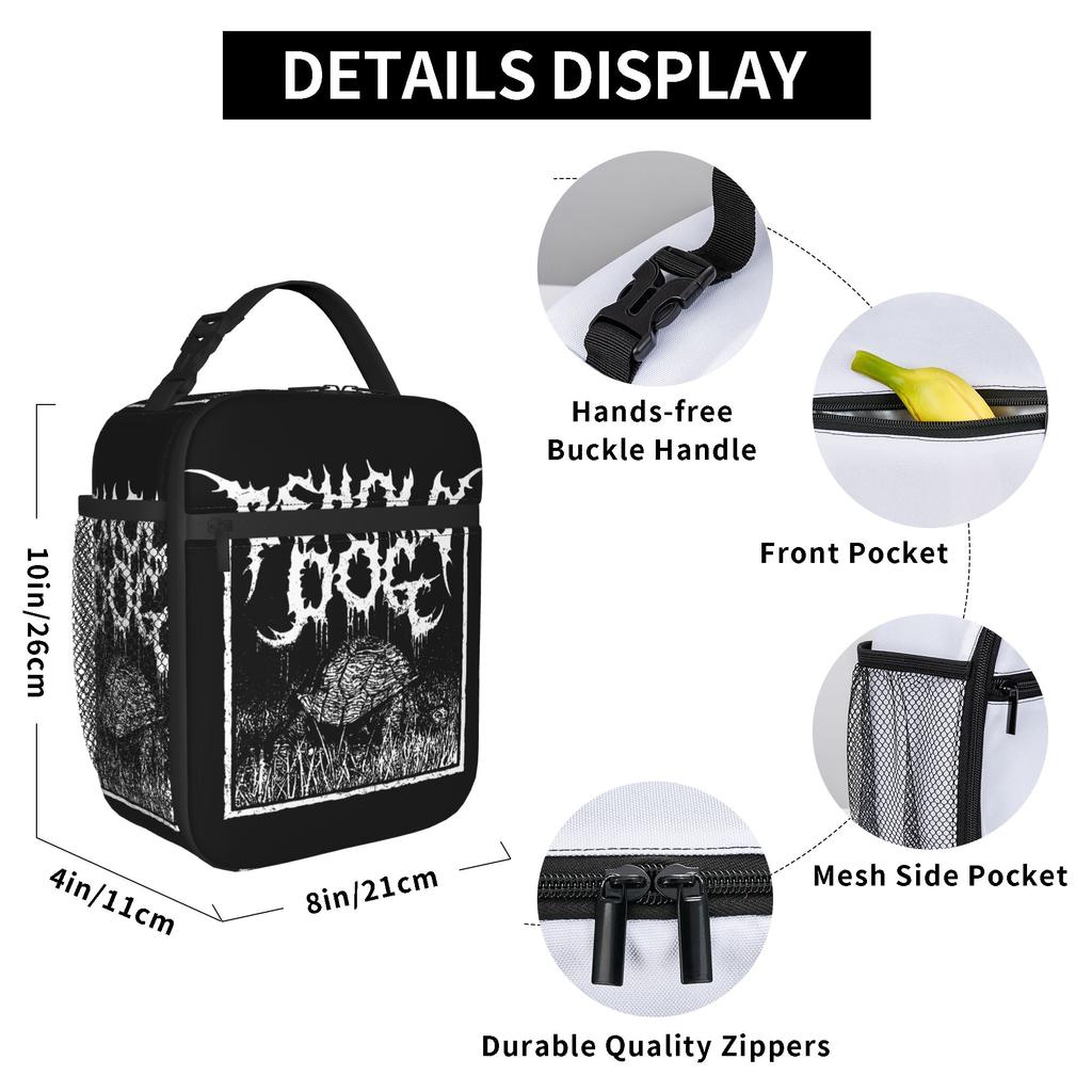 Behold Dog Elden Ring Lunch Bag Outdoor Picnic Portable Insulated Tote Food Bags For Child  Oxford Print Cooler Bag