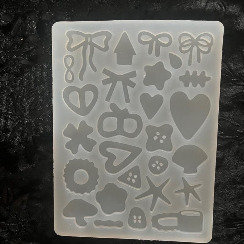 Silicone Pendant Molds Silicone Keychain Moulds Resin Crafting Molds Hand-Making Jewelry Part Molds Jewelry Making Tool