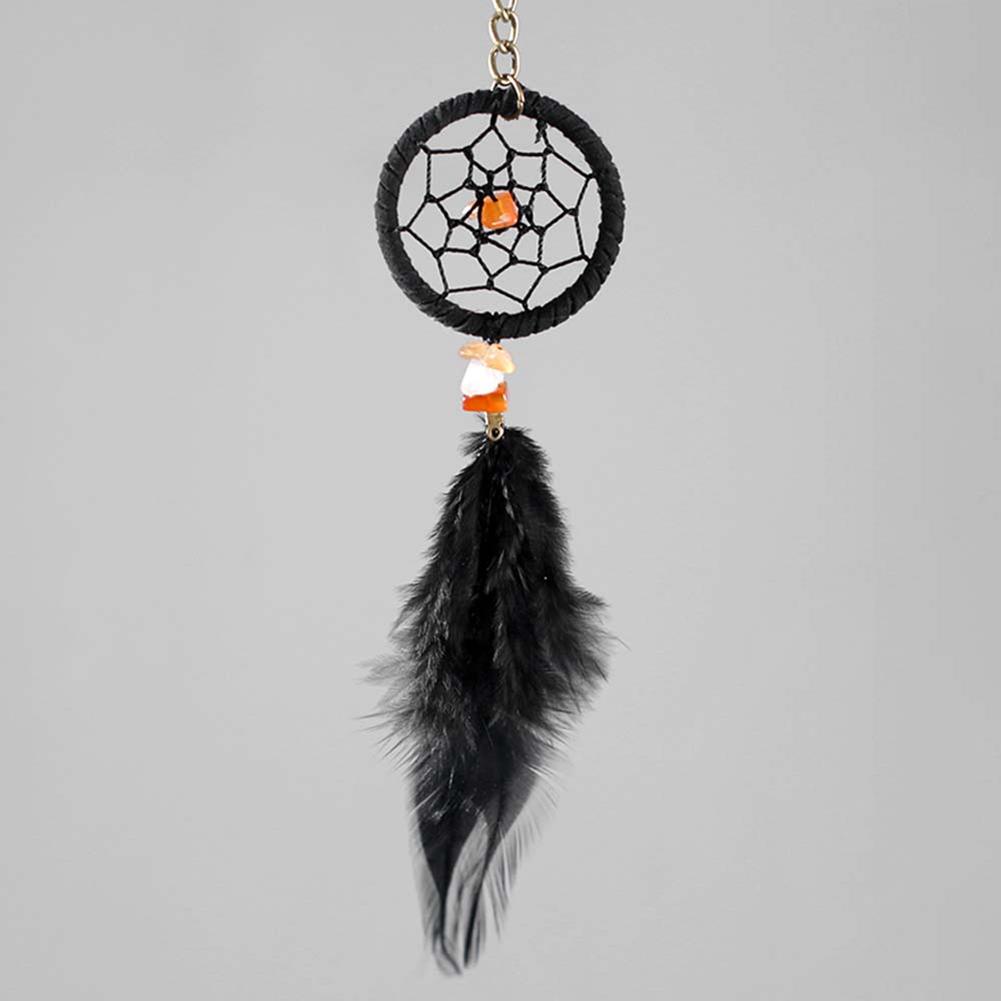 Fashion Dreamcatcher Feather Pendant Alloy Key Ring Exquisite Handbag Decoration