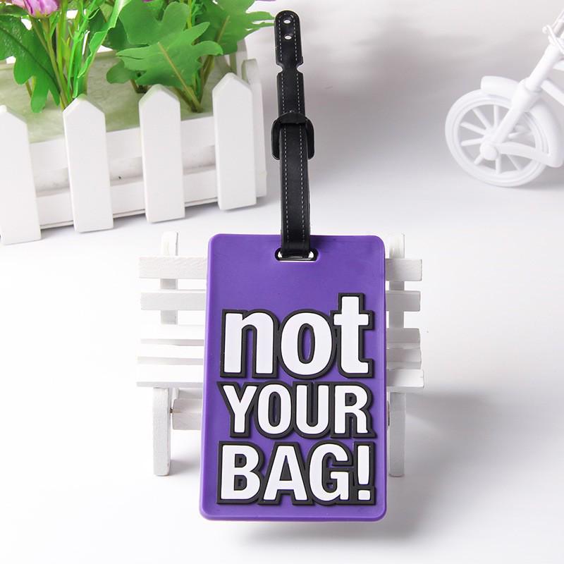 3D Soft Rubber PVC Luggage Tag & Lanyard for Suitcase
