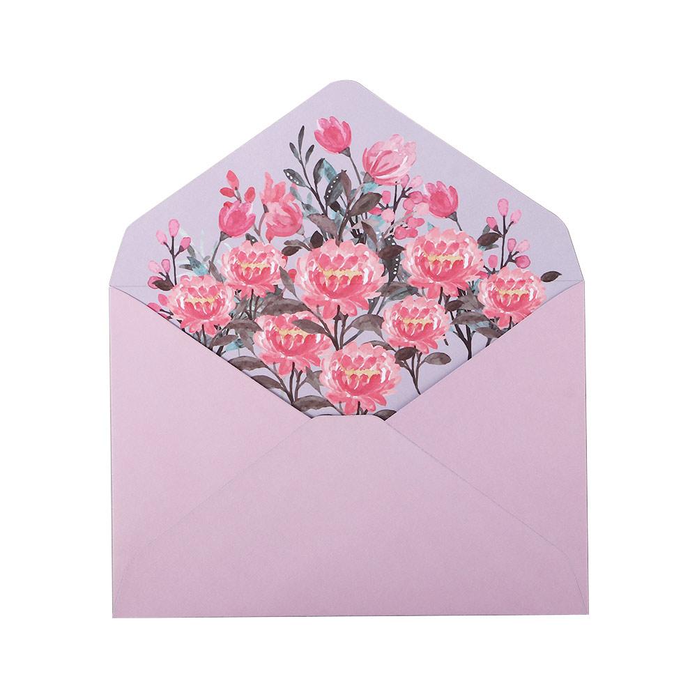 Wedding Birthday Party Letter Pad Flowers Envelope Writing Paper Greeting Card Letter Paper