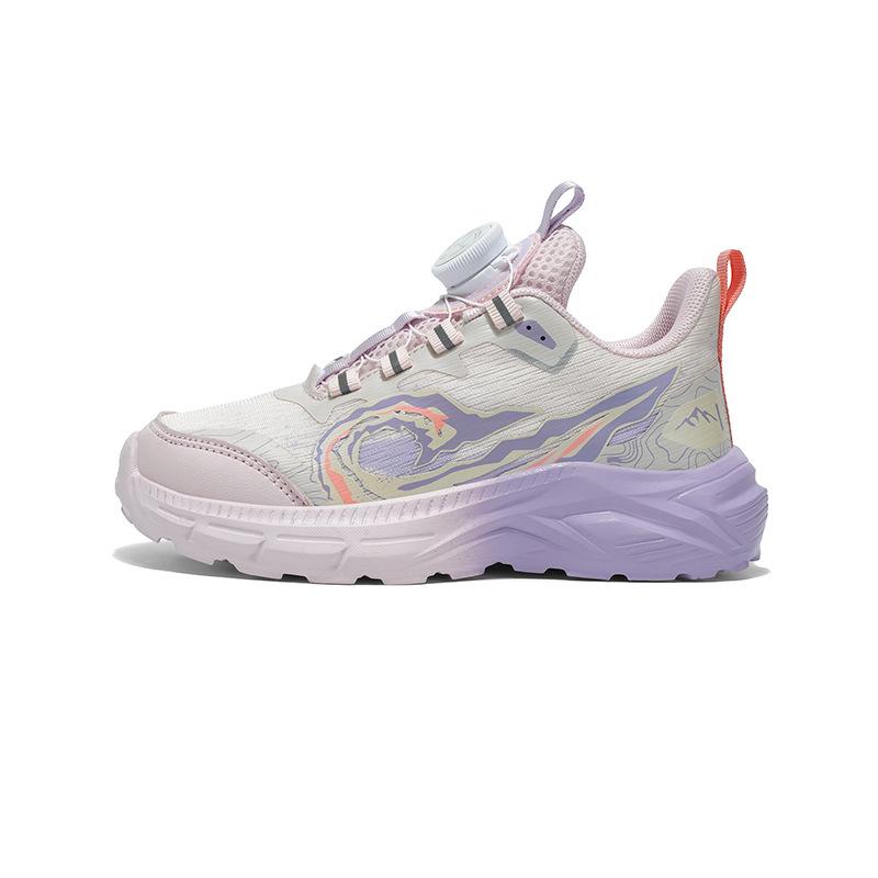 Classmate girls' sports shoes 2025 autumn new rotating buckle non-slip wear-resistant comfortable soft sole medium and older children's princess style