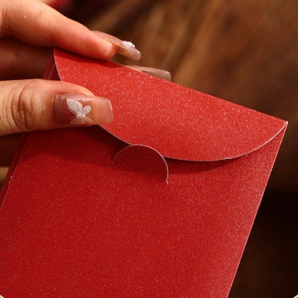 6pcs Chinese Style 2026 Horse Year Red Envelopes Traditional Cartoon Lucky Money Envelopes Blessing Thickened Money Bag Birthday