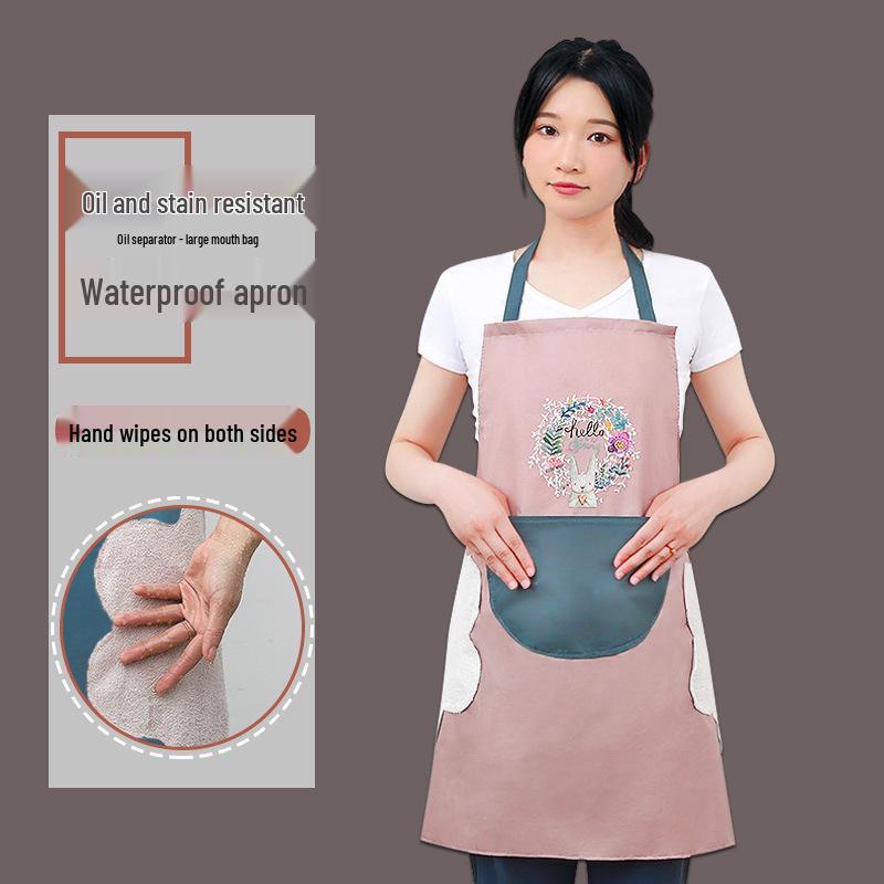 Wasserdichte und Ölbeständige Unisex Logo Schürze für Zuhause Kochen