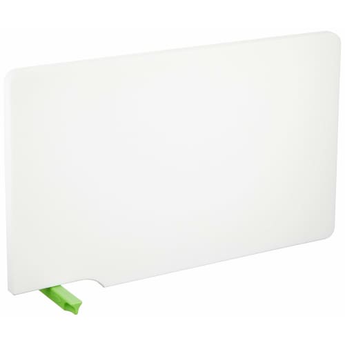 Tonbo Standing Cutting Board, Made in Japan, 37cm Wide x 22cm Deep x 1.3cm High, Antibacterial, with Stand, White & Green, Shinki Synthetic, Large