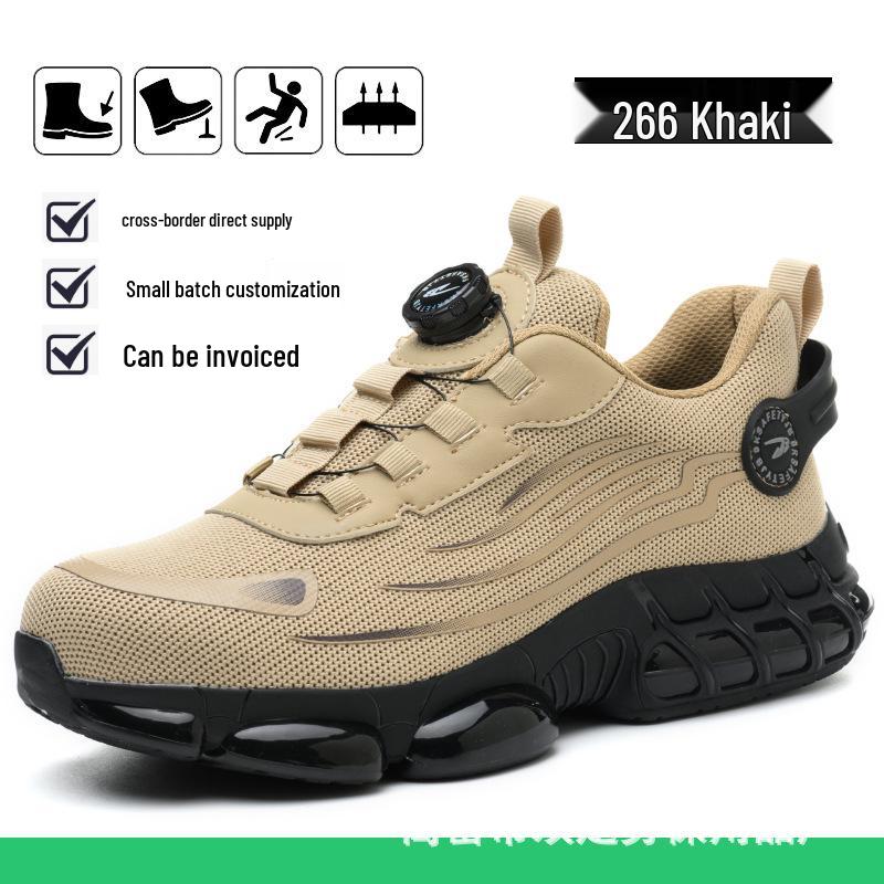 Męskie buty robocze ochronne Four Seasons: Odporny na zgniecenia, Odporny na przebicia, Wodoodporny, Lekki, Antypoślizgowy.
