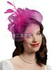 New popular mesh top hat European and American bride feather head flower mesh hair accessories horse racing festival top hat headdress