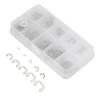 120Pcs E Clip Washer Stainless Steel External Retaining Ring Circlip Assortment Kit 1.5mm‑10mm