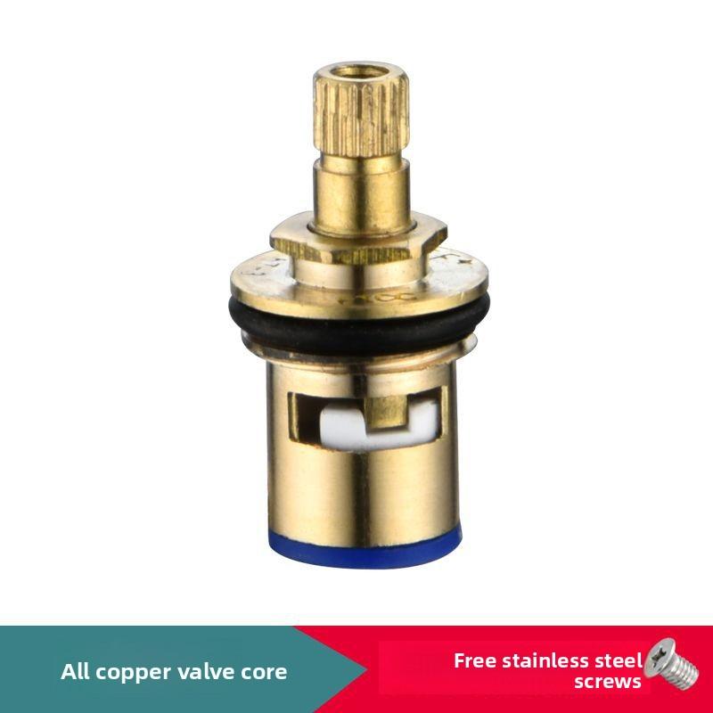 

1/2 Replacement Brass Ceramic Disc Tap Valve Quarter Turn Cartridges Gland Insert 20 Teeth Bathroom Faucet Accessories