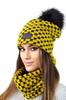 Imelda Winter Fleece Set with Hat and Neck Warmer, Honey Color