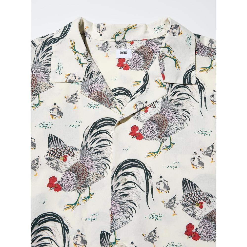 Uniqlo Open Collar Shirt  Ito Jakuchu