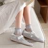 Silk-silk Wooden-ear Short Booties for Women in Summer, Lightweight Mesh Breathable Low-top Lace Women's Short Socks