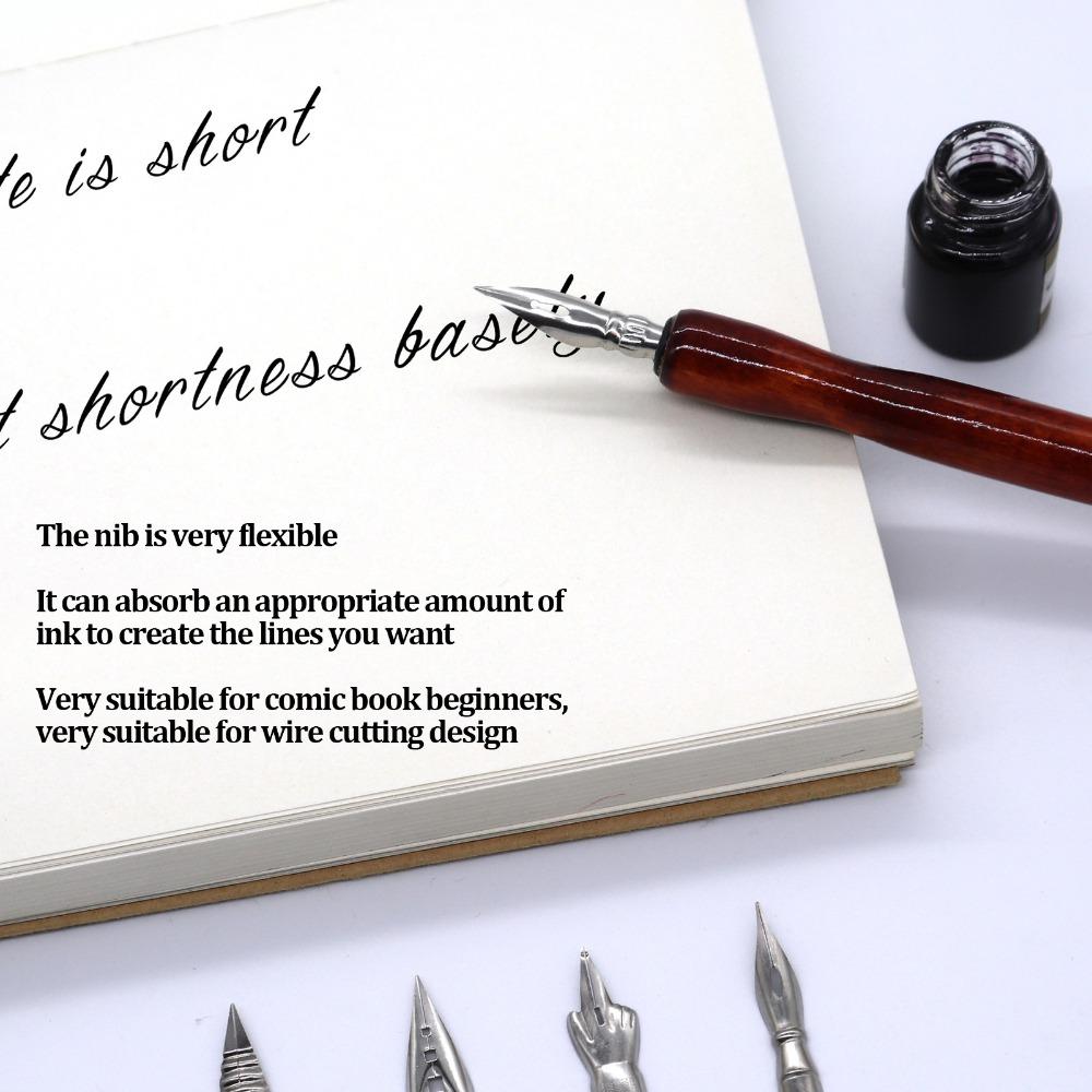 10PCS Triangular Hole Calligraphy Nib Replacement Nibs Comic Dip Pen Nibs Personal Pen Collocation