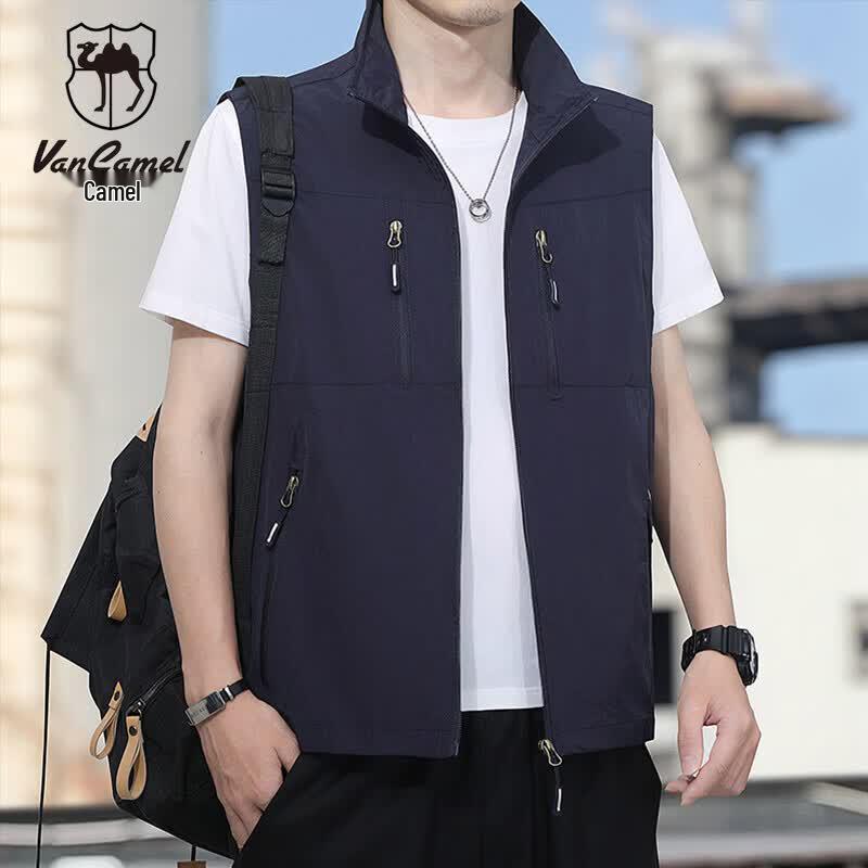 VANCAMEL Men s Summer Thin Multi-pocket Vest 4XL