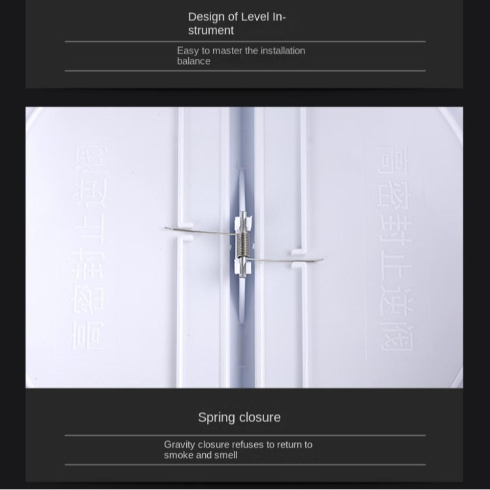 Зворотний клапан системи подачі повітря для свіжого повітря, самозакриваючийся ущільнювач, універсальний зворотний клапан димоходу