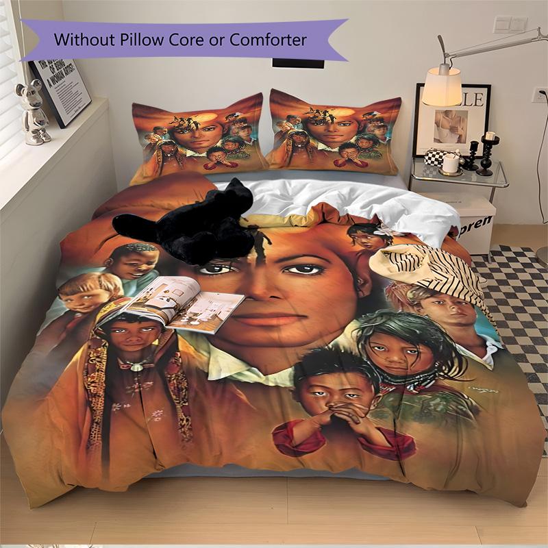 Unity Through Music Print 3Pcs Bedding Setduvet Cover With 2 Bedropillowcase Home Birthday Gift
