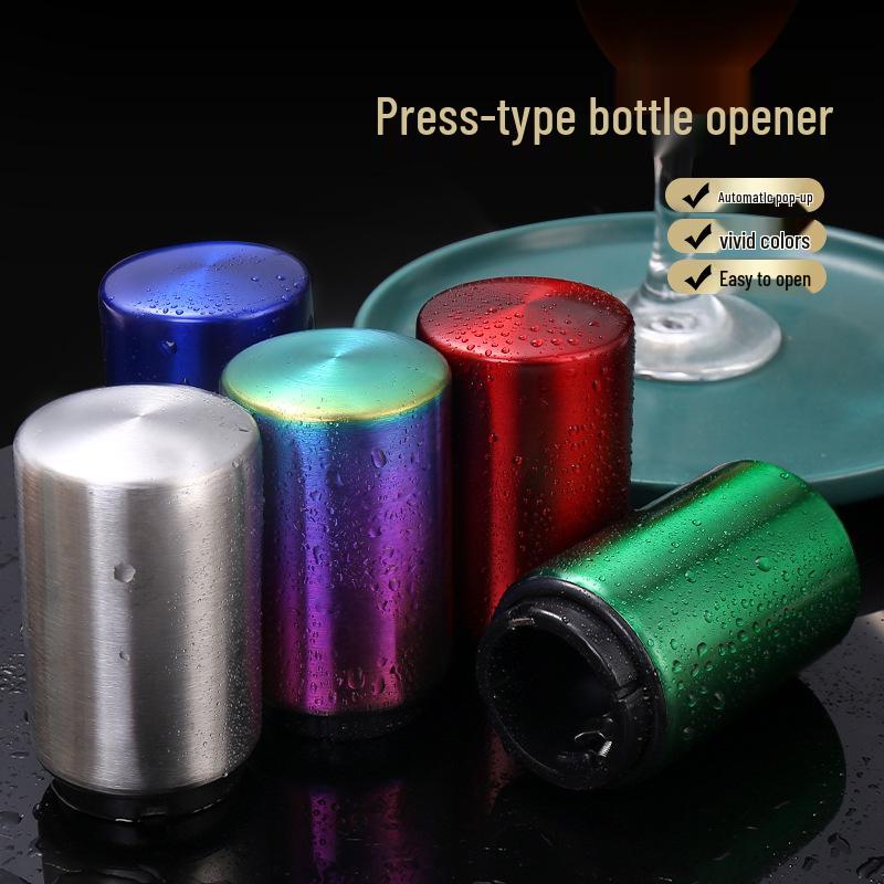 Magnetický otvírák na pivo z nerezové oceli - Kreativní automatický design pro bary a KTV