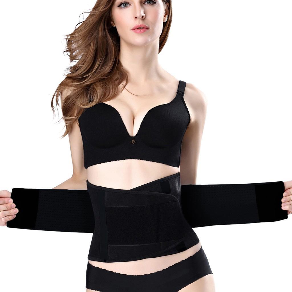 Women's Waist Trainer Belt Adjustable Compression Body Shaper for Fitness Workout Slimming Support with Breathable Fabric and Secure Closure