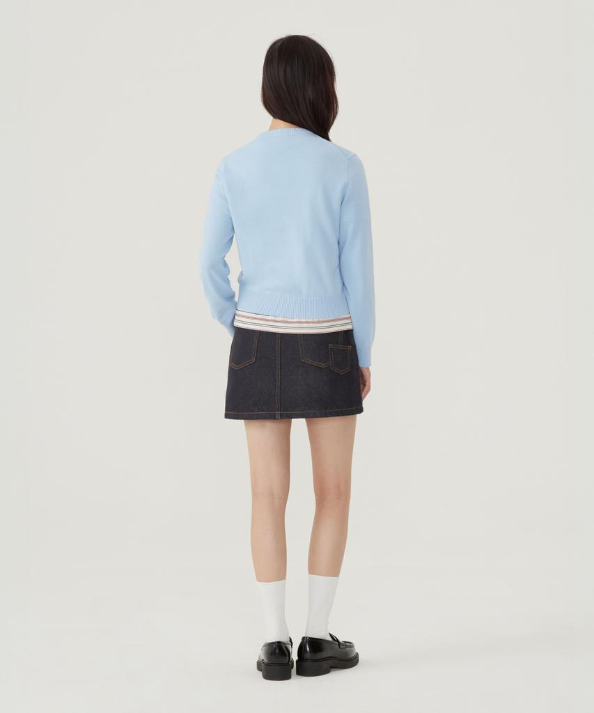 COVERNAT WOMAN Cooper Logo Knit Melange Grey