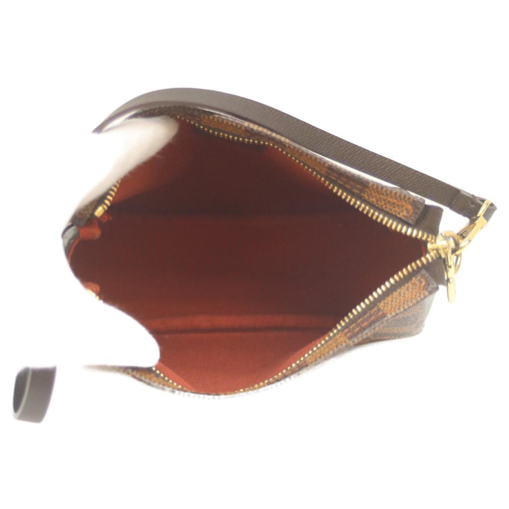 LOUIS VUITTON 2000 N51982 Damier Truth Makeup Handbag BrownUsed