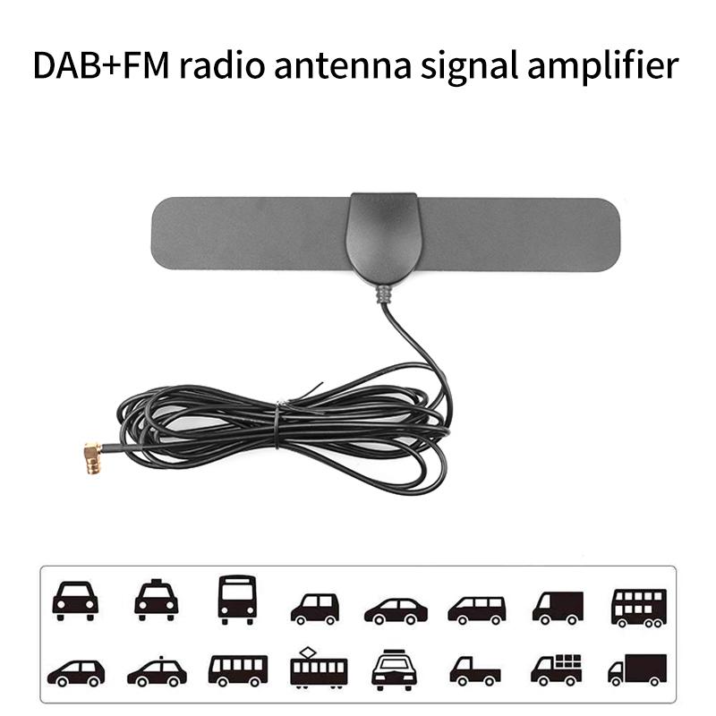 FM DAB Car Antenna Radio Aerial Signal Receive Enhance SMB Plug