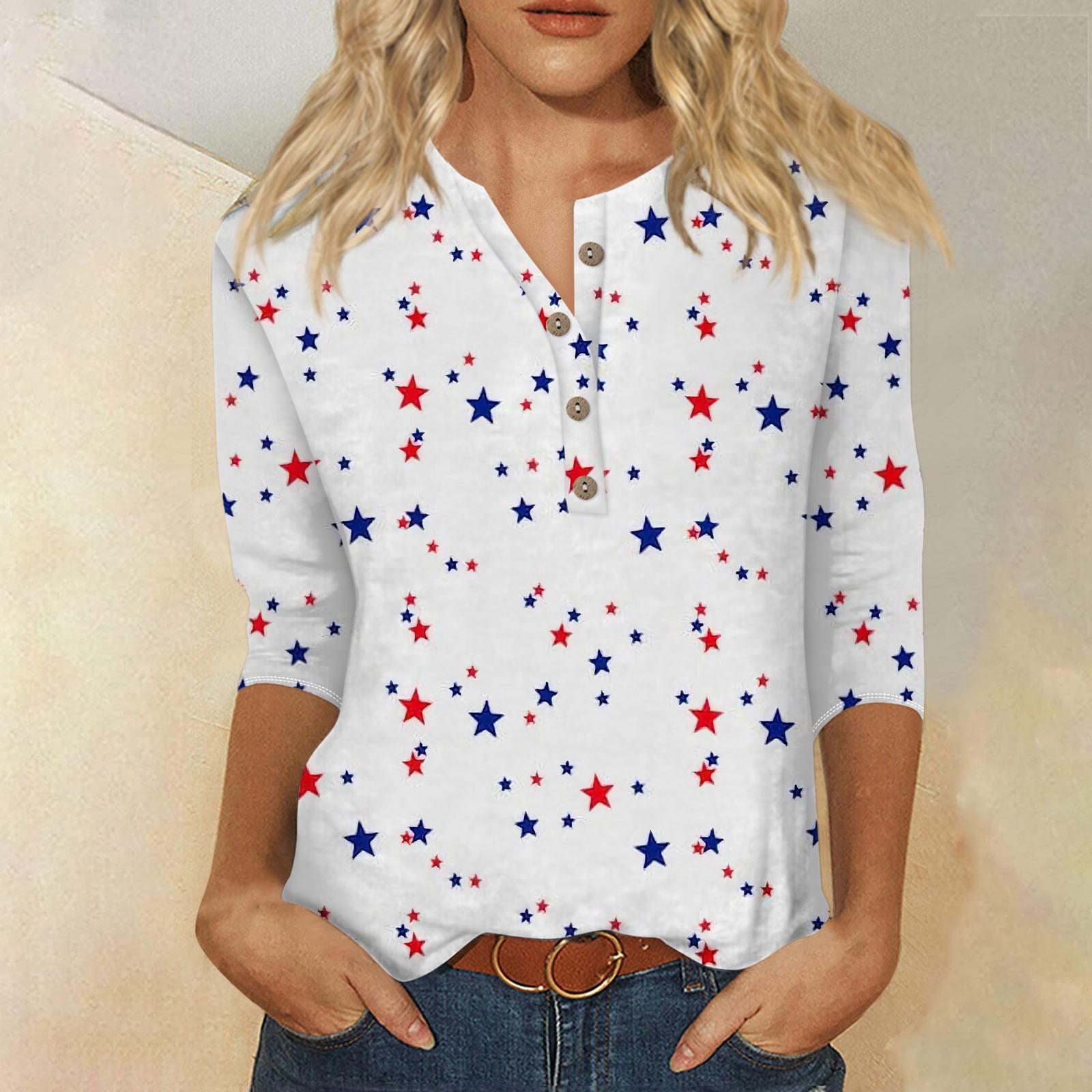 

Женские футболки с милым принтом, блузки, повседневные базовые топы больших размеров, пуловеры для рубашек с рукавами 3/4 M бежевый