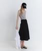 LAMINEZ Claire Smoking Skirt - Black
