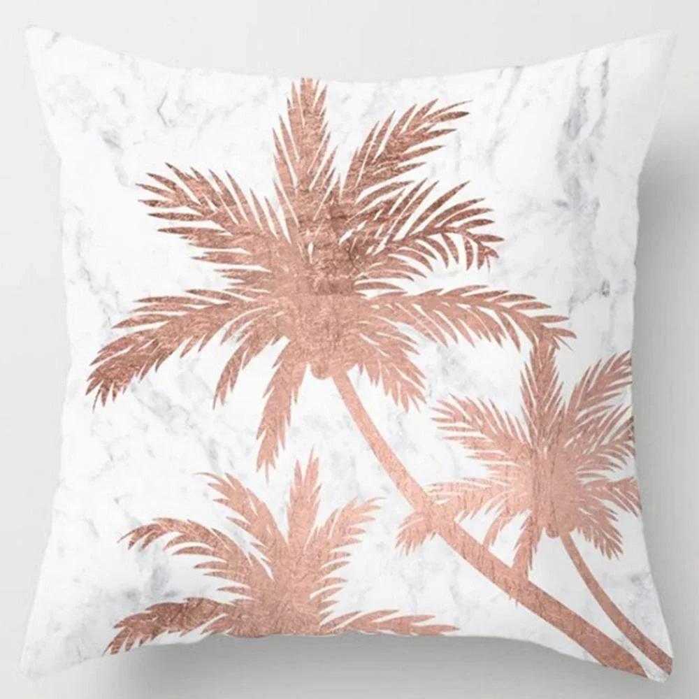 Modern Pink Pillow Case Polyester Peachskin Soft Cushion Cover Car Sofa Bedroom Living Room Fashion Home Decorative Pillowcase