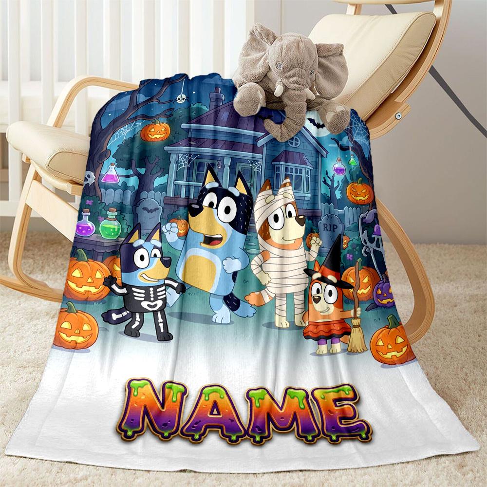 Christmas Friends Celebration Personalized Name Blanket Lightweight Customizable Blanket Comfortable Great for Chair Bed Sofa Living Room