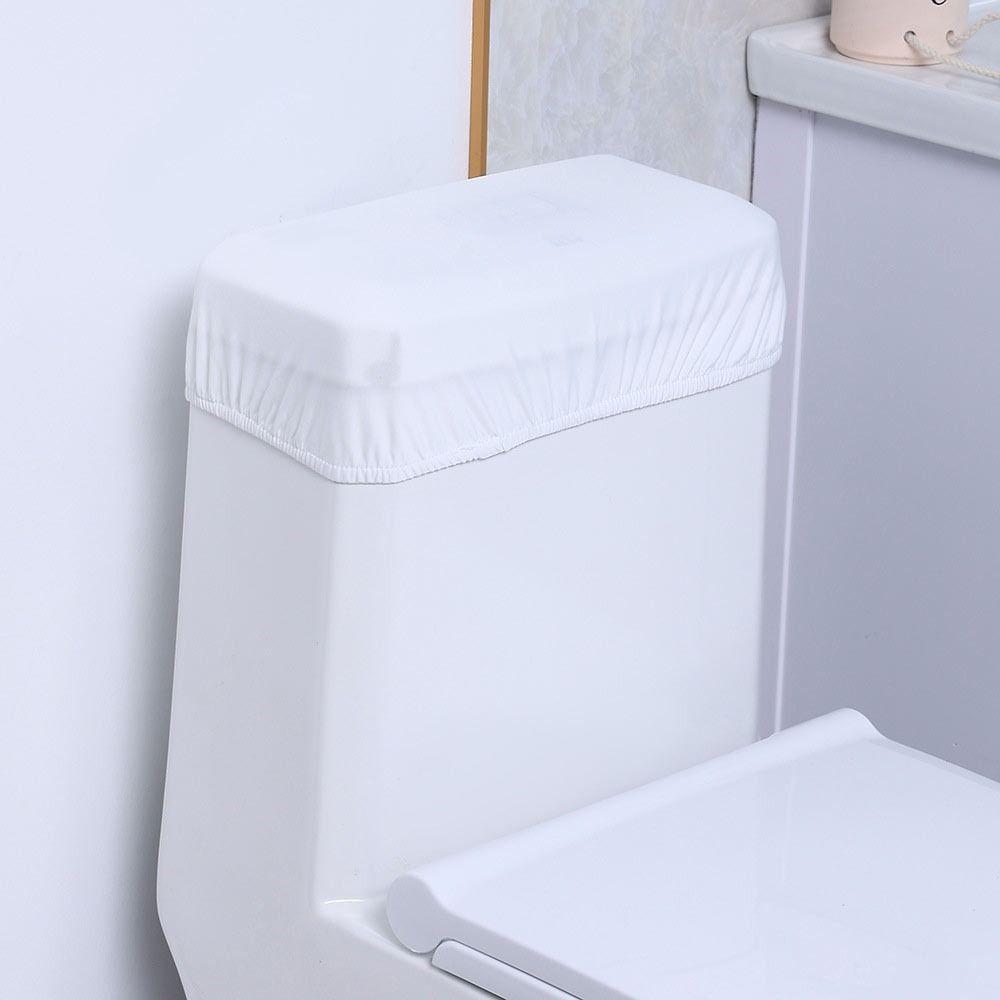 Soft Toilet Tank Dust Cover Stretch Washable Toilet Tank Lid Tray Topper