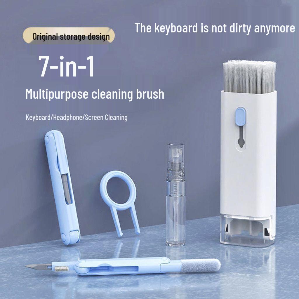 7-in-1 Multifunctional Cleaning Brush for Keyboards, Headsets & Screens