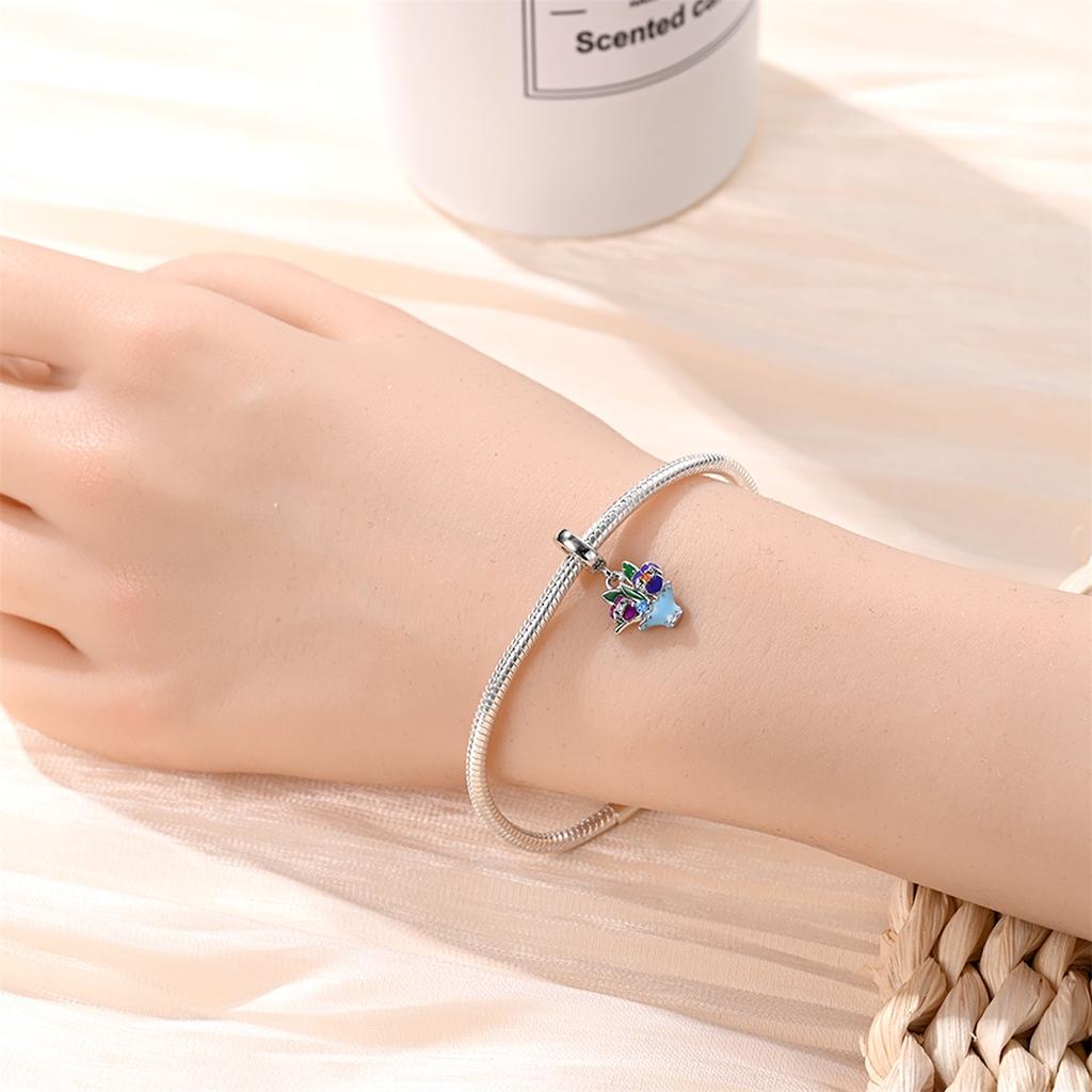 Animal And Flower Dangle Charm Beads New In Fits Bracelet Bangle Necklace Women Luxury Diy Fine Jewelry Party Festival Gift