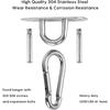 Dww Ceiling Hook, 450KG Capacity Heavy Duty Ceiling Wall Mount Hook 304 Stainless Steel, Hanging Kit for Hammock, Hanging Chair, Boxing Bag, Yoga