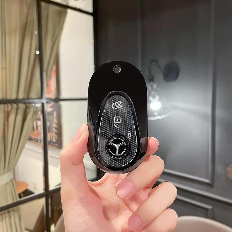 RPO5   For Mercedes Benz W206 W223 C S Class S350 C200 C260 C300 S400 S450 S500 2021 2022 2023 2024 TPU Car Key Case Cover