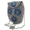 Silver Metal Beaded Ethnic Purse Girls Bridal Bag Cross Body Bag for women/Girl Party Clutch Metal Clutches Vintage Brass