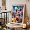 Disney Pearl Painting Minnie Moonlight Castle Bouquet Creative Art 5D Pearl Embroidery Cross Stitch Kit Handmade DIY Home and Room Decor Gift