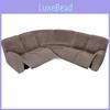 Polyester Recliner And Corner L Shaped Seven Piece Sofa Cover Set With Elastic Fit For Home And Office Use