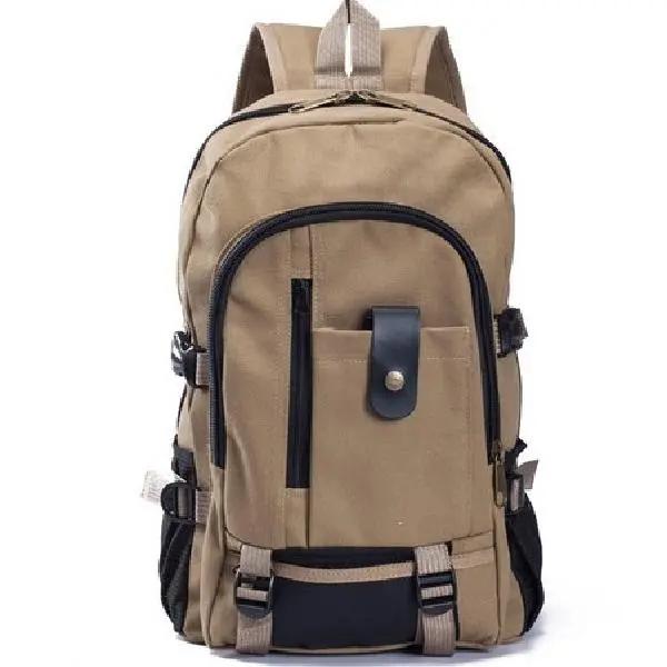 Zaino da alpinismo di grande capacità Zaino per uomo Zaino in tela di grande capacità per la scuola superiore Zaino da viaggio all'aperto Borsa da campeggio Borsa per computer