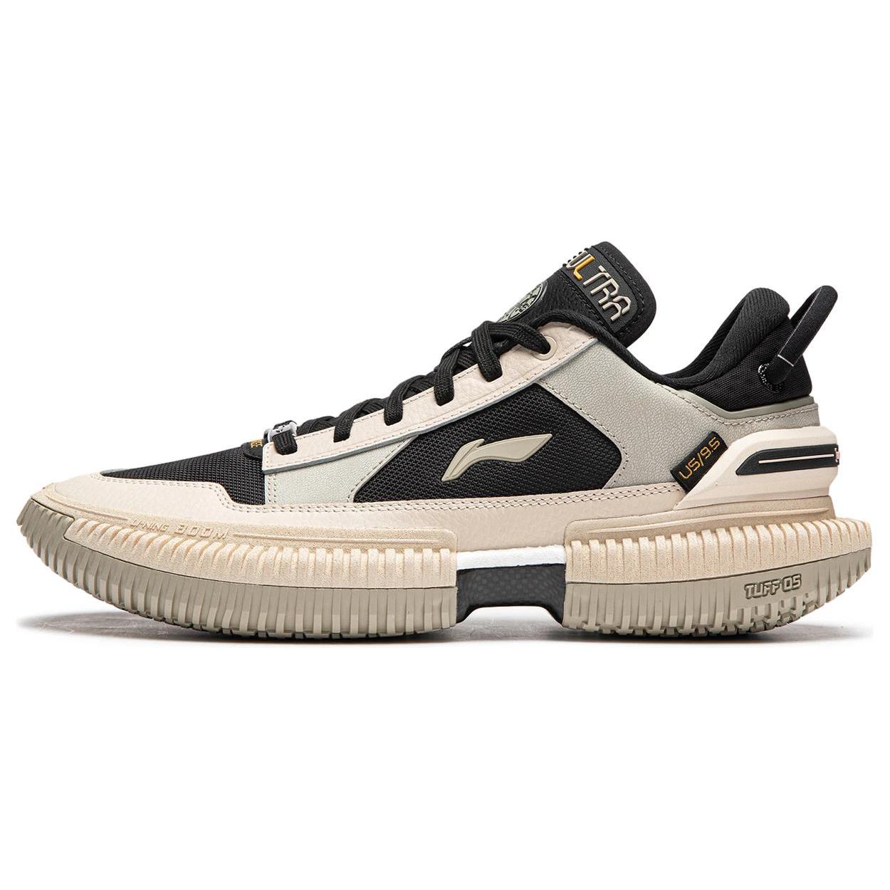 

Li Ning Badfive 3 Defeat Wu 3 Ultra Low Slip Resistant Abrasion Resistant Low top Basketball Shoes Men s Beige Black ABFU009-2 42