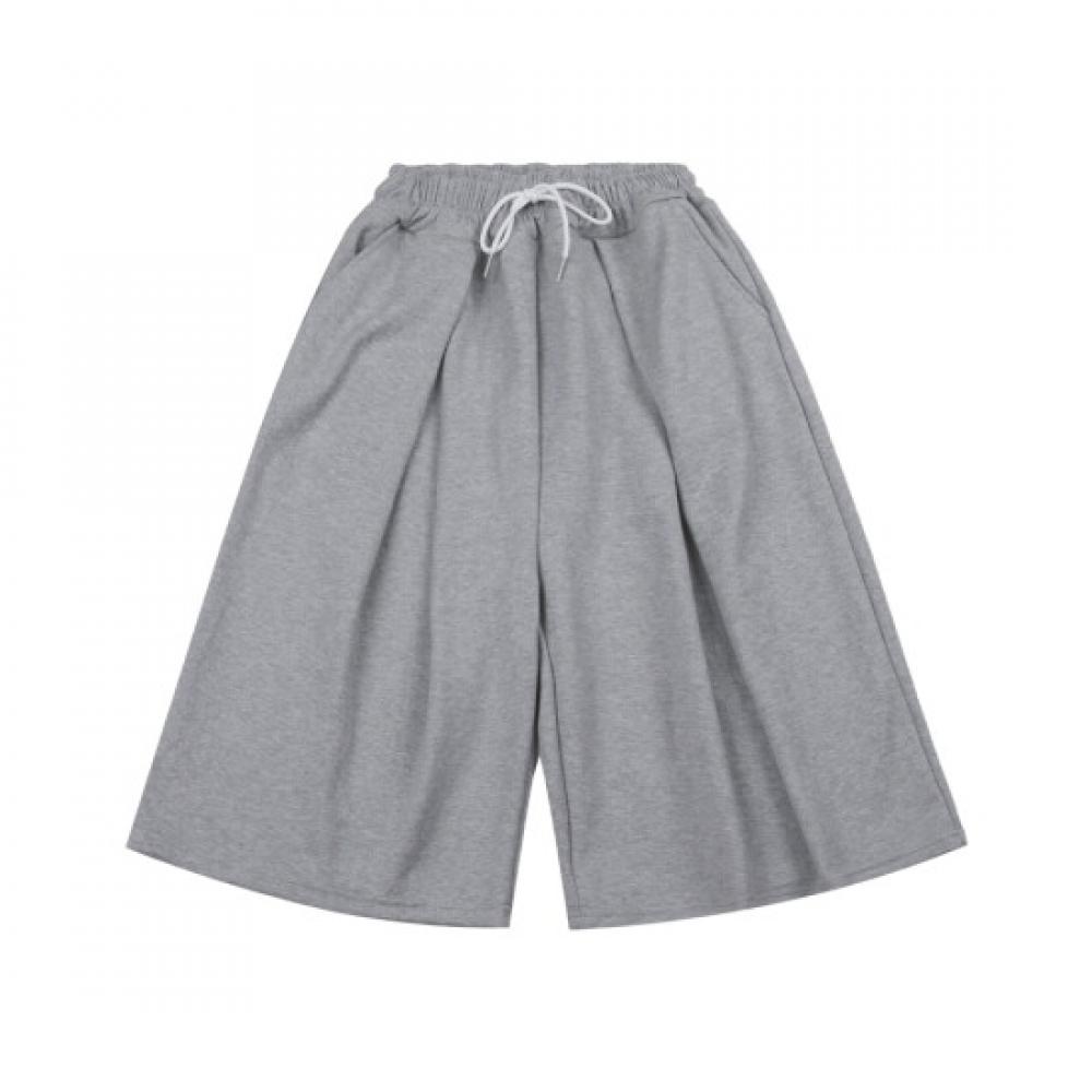 Limid Men S Double Pin Tuck Sweat Bermuda Banding pantS Sio Pth Double