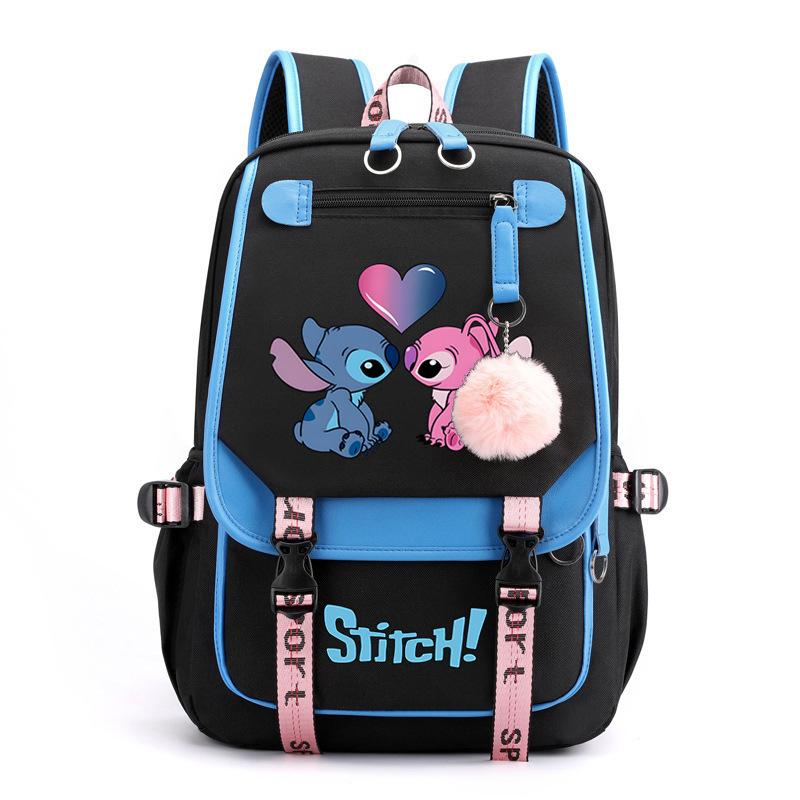 Cute Cartoon Printed Schoolbag Junior High School Student High School Student With Usb Multi-Function Student Schoolbag Backpack