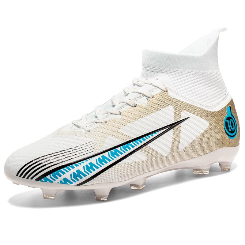 Football Shoes Men's High Top AG Long Nails Lawn TF Shredded Nails Youth Student Adult Game Training Sneakers