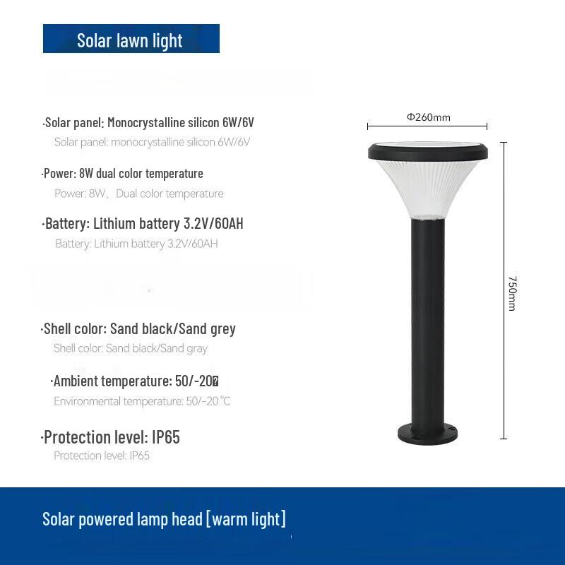 NuFeng Solar LED Garden Lamp