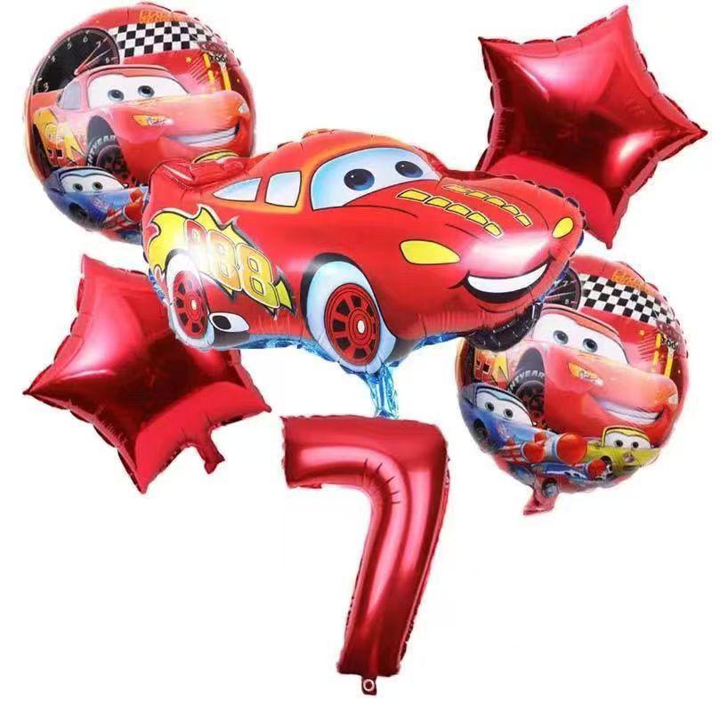 Set di Palloncini di Compleanno Disney Cars McQueen: Decorazioni per Feste di Famiglia e Scolastiche