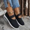 Spring and summer new fly-woven mother shoes one-pedal elastic mesh medium and old lightweight thick-soled casual shoes